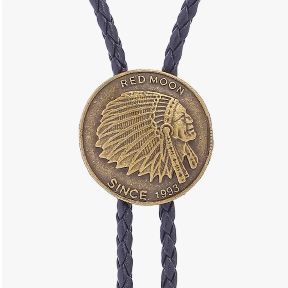 Red Moon Vintage Native American Western Bolo Western Tie NWT